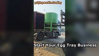 loading of 4*4 molds egg tray machine