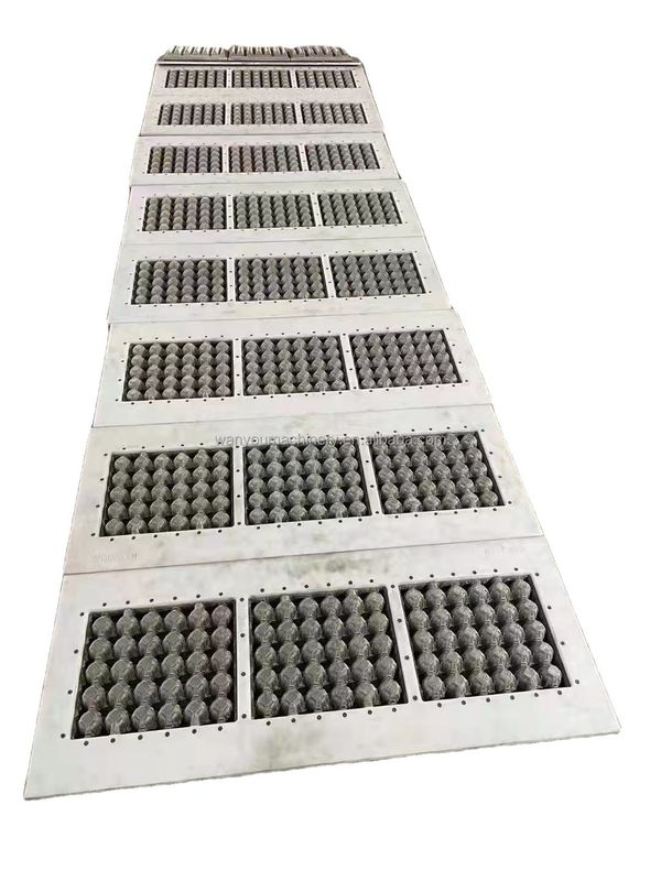 2000pcs/h Linha de produção automática rotativa de bandeja de ovos Usando polpa de papel reciclado para criar vários tipos de caixas de ovos e bandejas controladas por PLC