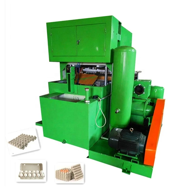 Máquina de moldagem de pasta de papel de produção de bandejas de ovos de alto desempenho com controle de computador