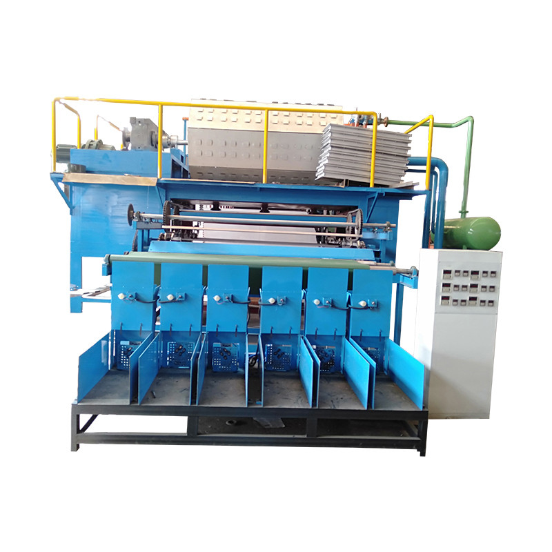 Máquina automática de fabricação de caixotes de ovos de papel reciclado para pequenas empresas