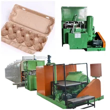 Linha de produção de bandeja de ovos de papel para aumentar eficientemente a capacidade de produção, fonte de alimentação 380V/50Hz