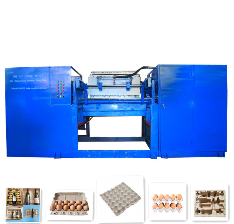 Desenho personalizado Máquina rotativa de bandeja de ovos para moldagem de pasta de papel de resíduos 150-450kg/h