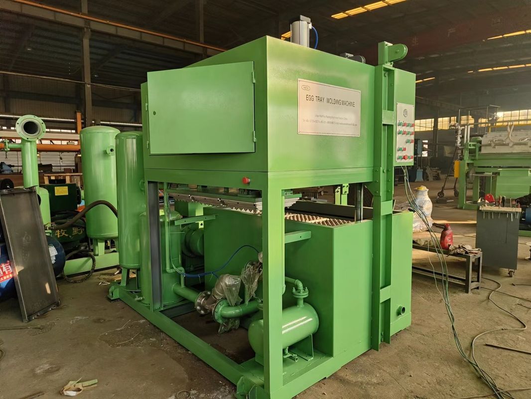 Máquina de Bandeja de Ovos de Papel para Embalagem de Ovos em Guangzhou / Equipamento de Moldagem de Polpa / Linha de Produção de Bandeja de Ovos com Moldes de Alumínio