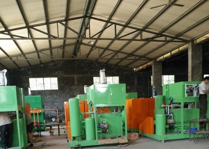 máquina de fatura de caixa grande do ovo da capacidade 2000pcs/h, auto linha de produção da bandeja do ovo