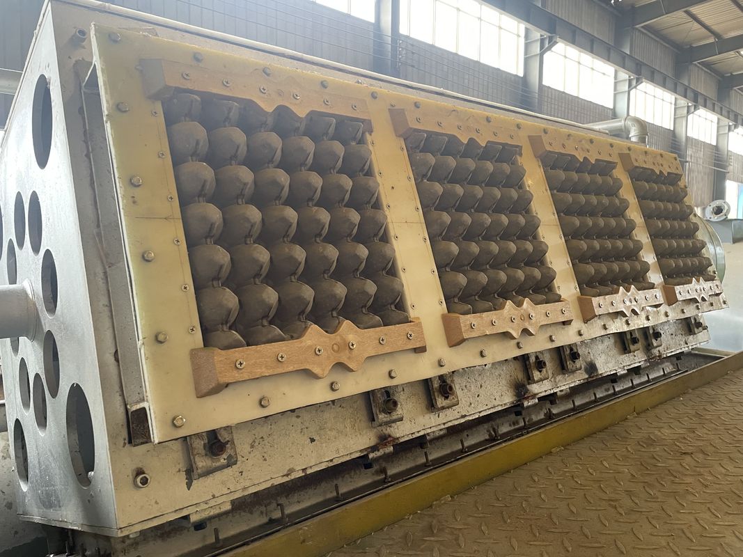 Máquina de Bandeja de Ovos de Papel de Baixo Ruído, Fácil Operação, Máquina de Moldagem de Polpa para Fabricação de Caixas de Ovos e Bandejas de Maçã em 380V-440V