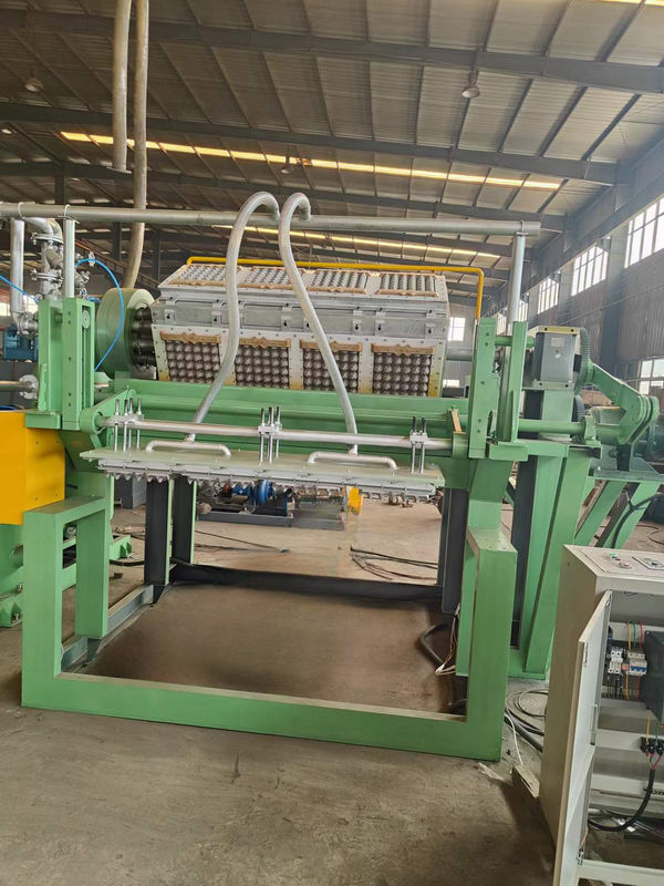 Máquina Rotativa de Economia de Energia para Bandejas de Ovos de Papel 2500 unidades/hora Linha de Produção de Bandejas de Ovos Moldes Personalizados de Alumínio