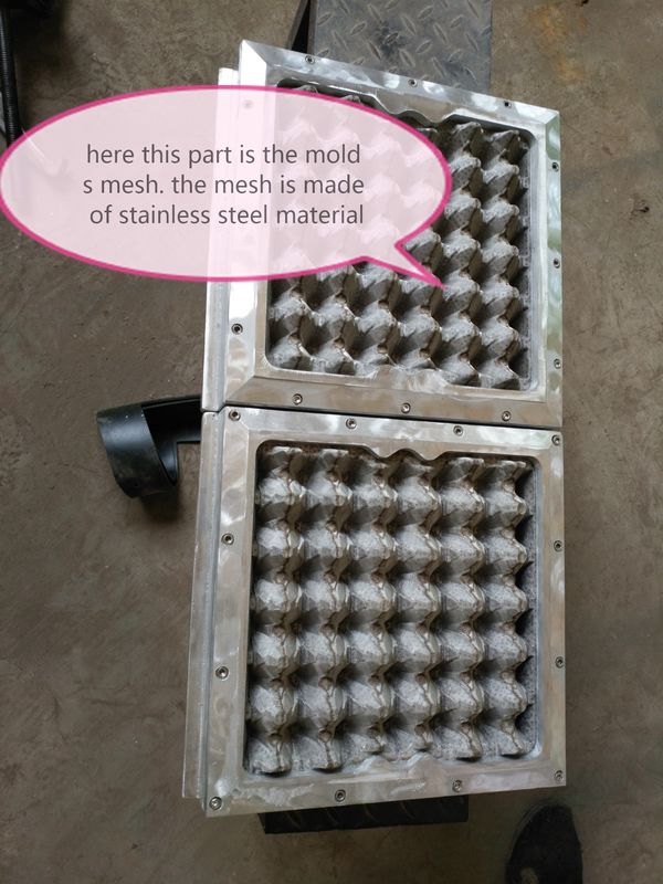 1000pcs/h 1300pcs/h Linha de Produção de Máquina de Bandeja de Ovos de Papel Moldes de Formação de Alumínio Personalizados Para Máquina de Fabricação de Bandejas/Caixas de Ovos