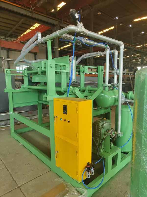 Máquina Semi-Automática para Bandejas de Ovos / Máquina para Fazer Bandejas de Maçã para Bandejas de Polpa de Papel com Moldes de Alumínio e Secagem Manual Após o Processo de Formação