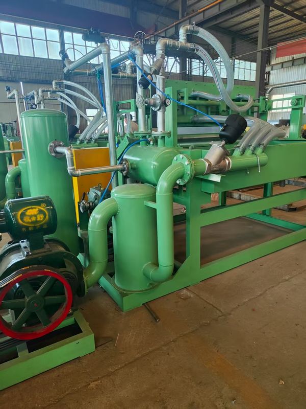 Linha de produção de bandejas de ovos capaz de produzir diferentes tamanhos e formas de bandejas para atender às demandas de embalagens em vários setores