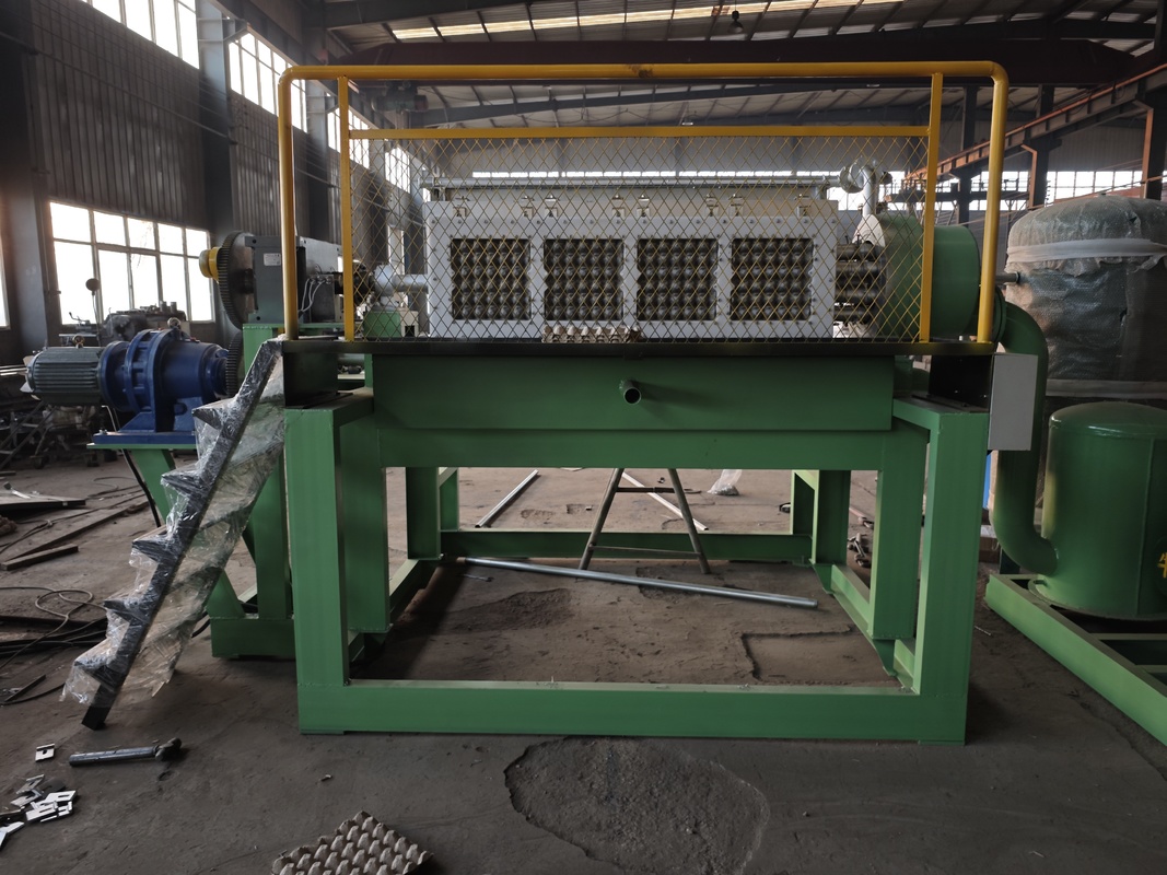 Máquina de fabricação de bandejas de ovos totalmente automática que suporta tamanhos de moldes personalizados e mudança rápida para diversas necessidades de embalagem 2500-3000pcs / h Controle PLC