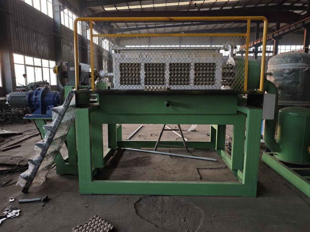 WANYOU WY-P3 Linha de produção de bandeja rotativa de ovos Máquina de bandeja de ovos 2500-3000 pcs/h Moagem de pasta de papel reciclado para fazenda de aves de capoeira venezuelana