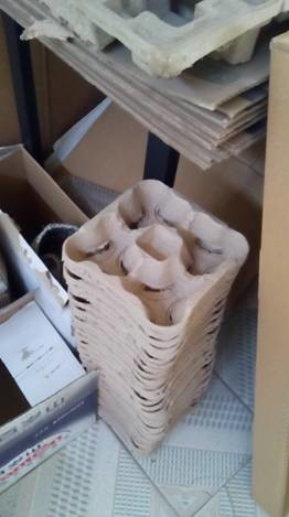 Tipo giratório linha de produção capacidade grande da bandeja do ovo do papel 1500-5000pcs/h