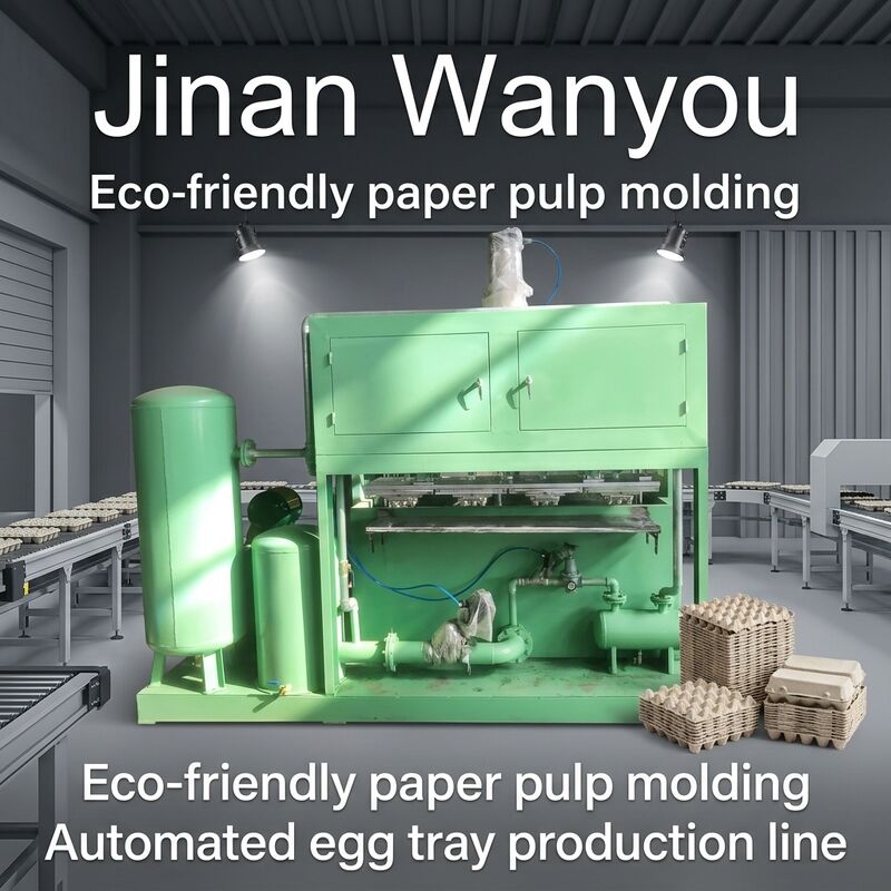 Máquina de embalagem de ovos de alta capacidade de 1500 pcs por hora Semiautomática e automática para resíduos de papel