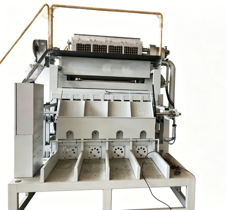 WANYOU WY-P3 Linha de produção de bandeja rotativa de ovos Máquina de bandeja de ovos 2500-3000 pcs/h Moagem de pasta de papel reciclado para fazenda de aves de capoeira venezuelana