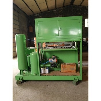Máquina de produção de bandejas de ovos de papel de baixa energia e alta eficiência, controlada por computador com válvula de marca alemã