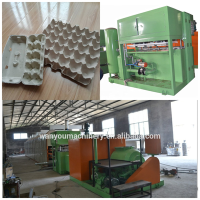 PLC automática compacta para fabricação de bandeja de ovos pequena para polpa de papel 7,5 KW