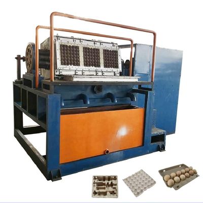 Máquina de bandeja de ovos de papel de 12-20 golpes/minuto, máquina de moldagem de caixas de ovos para produção de 2500 peças/hora