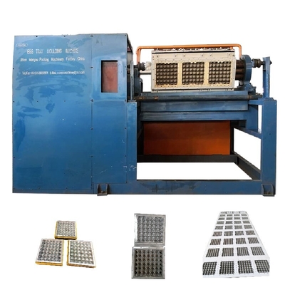 Máquina automática de papel rotativo para o molde de ovos Máquina de moldagem de celulose 2000pcs/hora Com moldes de alumínio