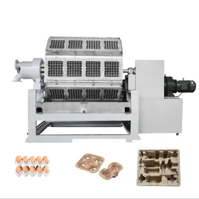 Máquina de fabricação rápida e totalmente automática de bandeja de ovos de 4000 pcs / h Linha de produção de bandeja de ovos para pequenas empresas