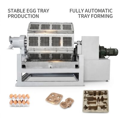 Máquina de fabricação de bandejas de ovos com produção de 10.000 peças por hora, sistema de empilhamento automático e entrada de papel reciclado para produção eficiente de bandejas de pasta de papel