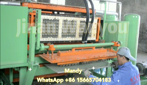 Unidade da fabricação da bandeja de Apple do papel/bandeja do ovo com consumo de baixa energia