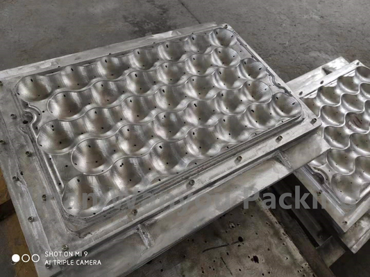 Máquina de molde pequena moldada da celulose do recipiente da polpa com moldes de alumínio